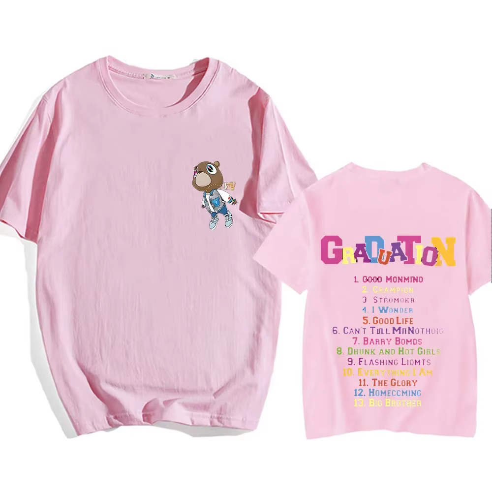 Kanye West T-shirt manches courtes Harajuku coton