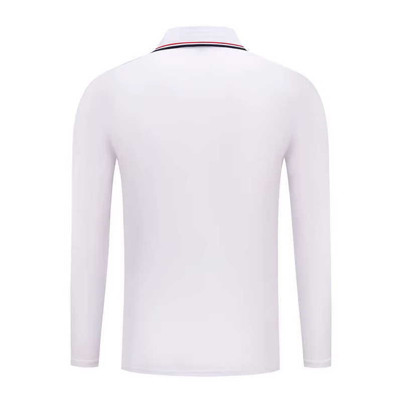 Polo en polyester à manches longues pour hommes et femmes