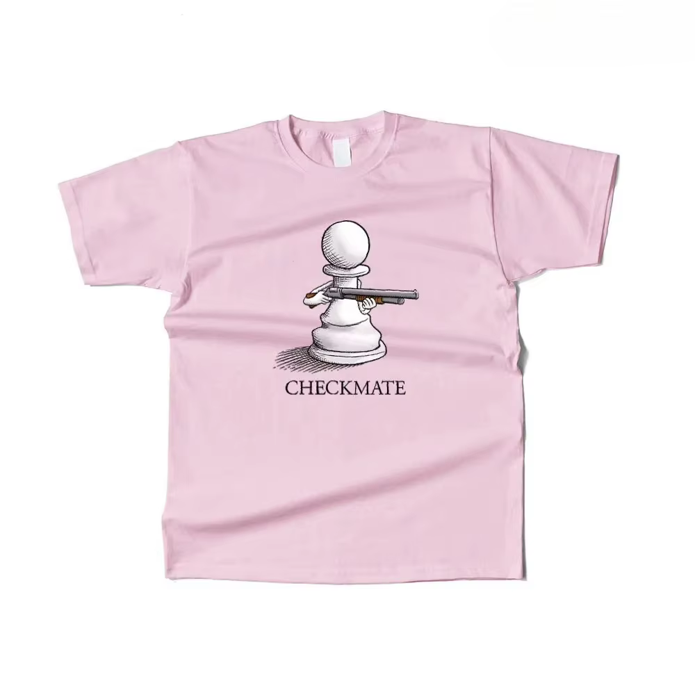 T-shirt humoristique à motif d'échecs
