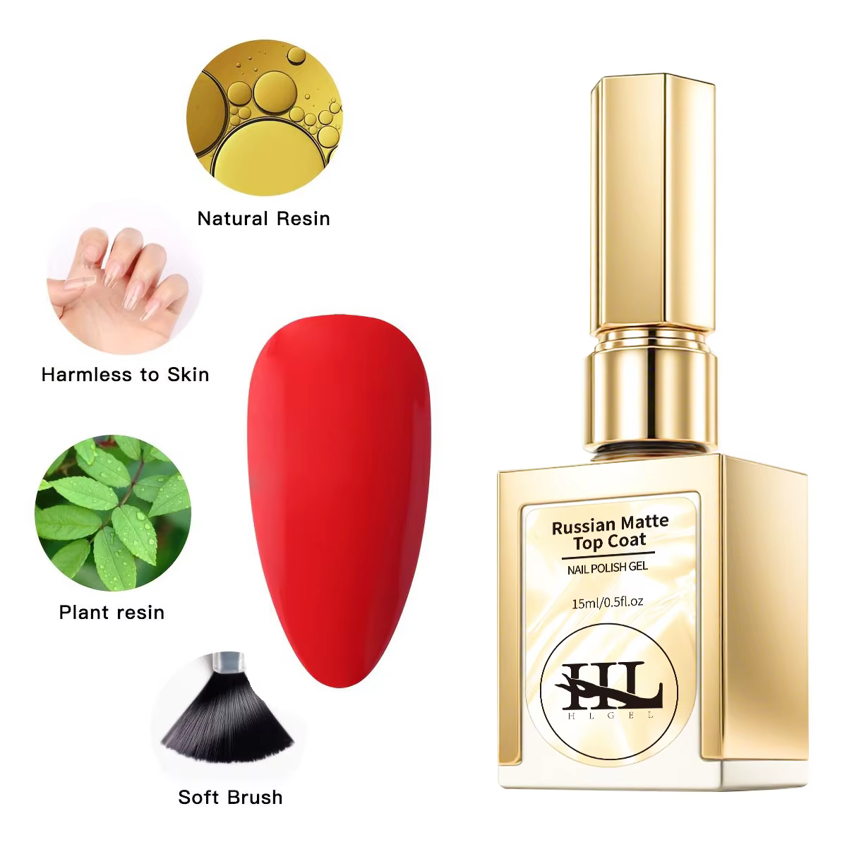 Vernis Gel mat pour couche de finition, 15ml, fonction mate, scellant Semi-Permanent, vernis à tremper, UV LED, fournitures de Gel fonctionnelles pour Nail Art