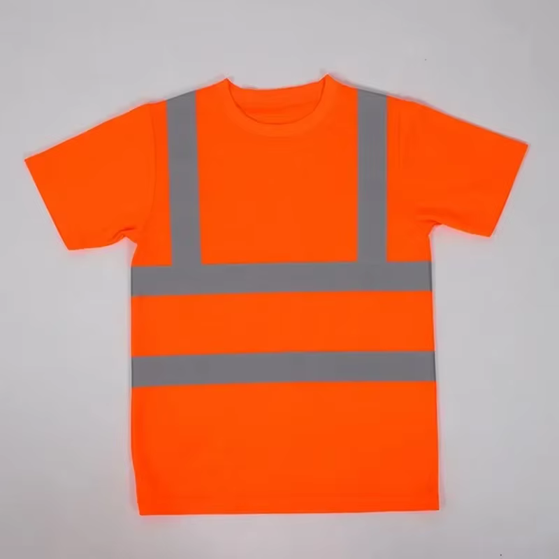 T-shirt réfléchissant extérieur Fluorescent haute visibilité sécurité travail chemise respirant