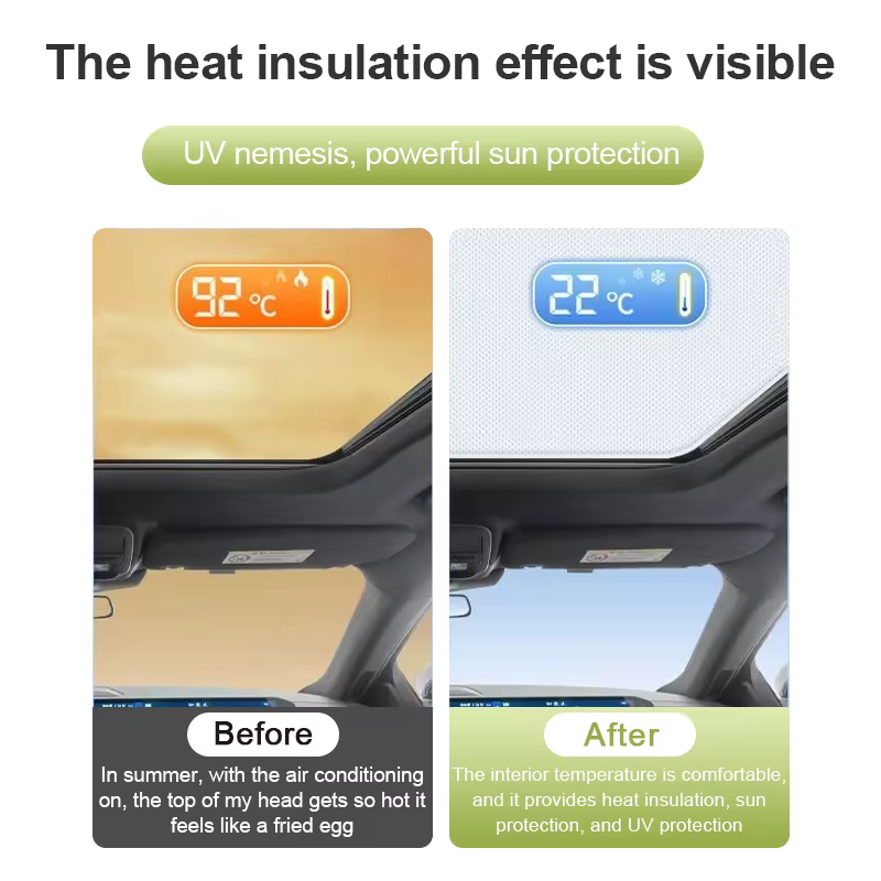 Pare-soleil pour toit ouvrant Polestar 2, accessoires 2020-2022 2023 2024 2025, protection de toit de voiture à adsorption électrostatique