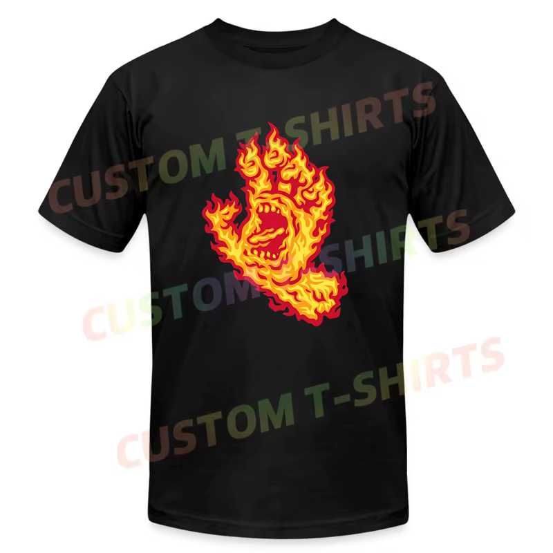 2024 Hommes T Shirt Casual Flamme Main Santa T-shirt Graphique Cruz Été Manches Courtes 100% Coton S-3XL