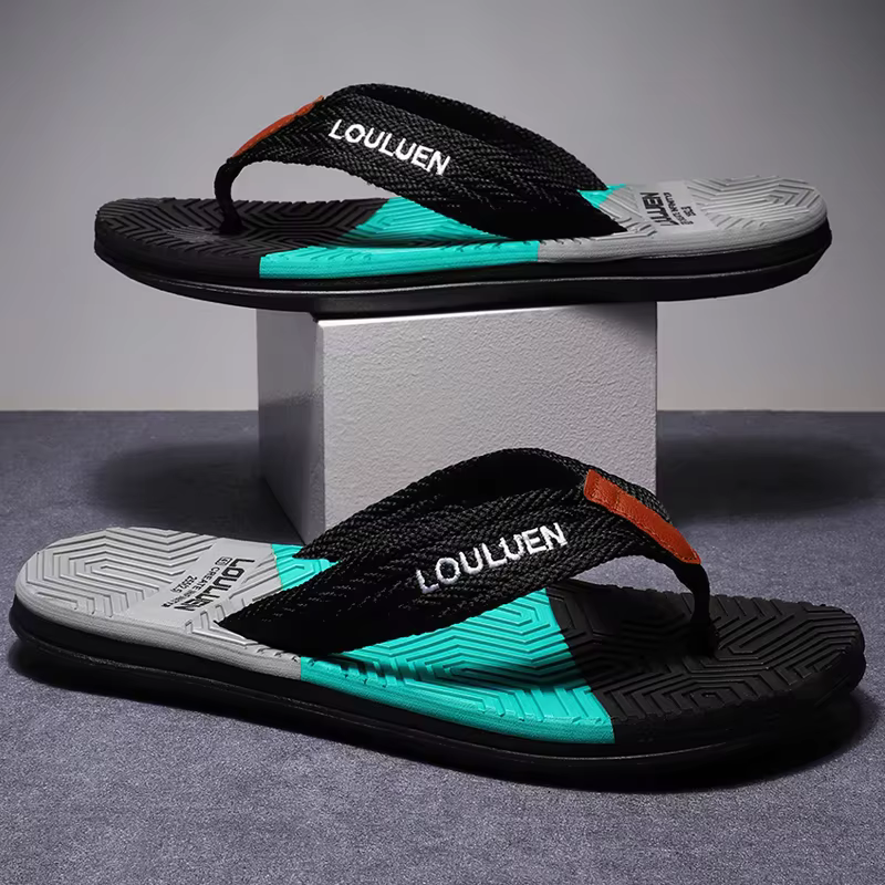 Tongs pour hommes de haute qualité, vente chaude, tongs de plage d'été, tongs pour hommes, mode respirante, décontractées, tongs de plage pour hommes, été, extérieur