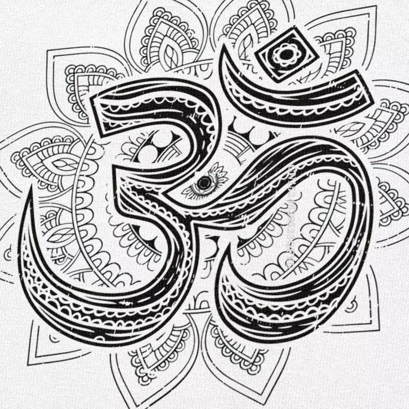 Om Aum symbole Goa t-shirts hommes mode