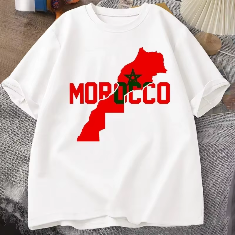 T-shirts graphiques drapeau du Maroc pour hommes et femmes