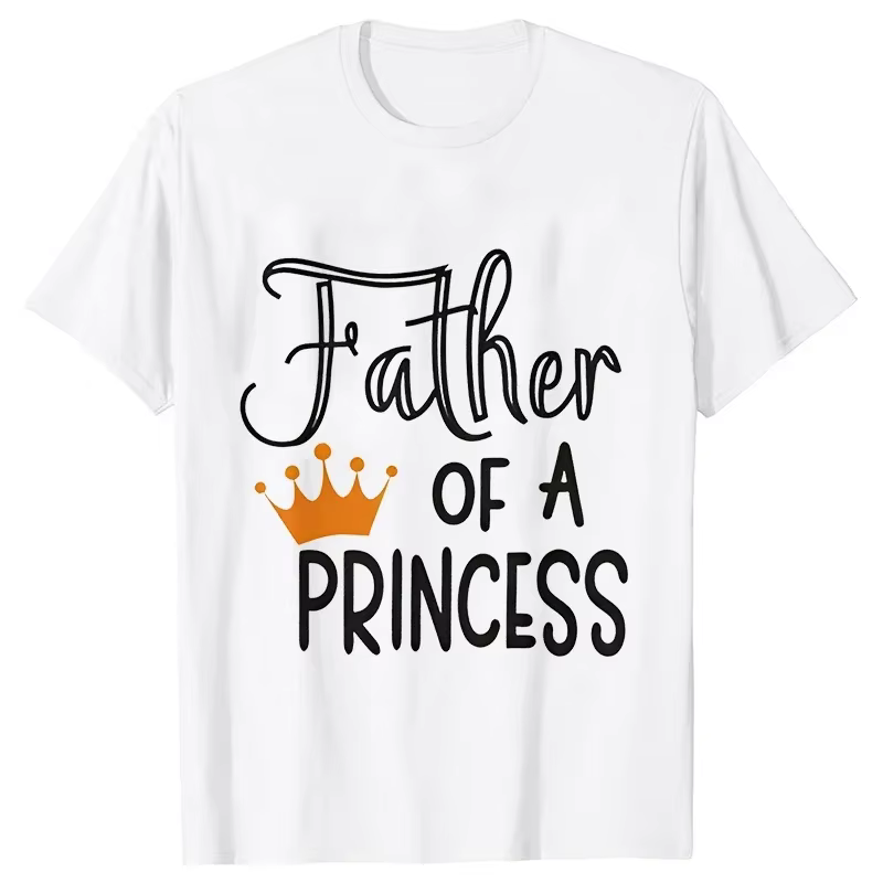 T-shirt graphique drôle père de la princesse fille du roi