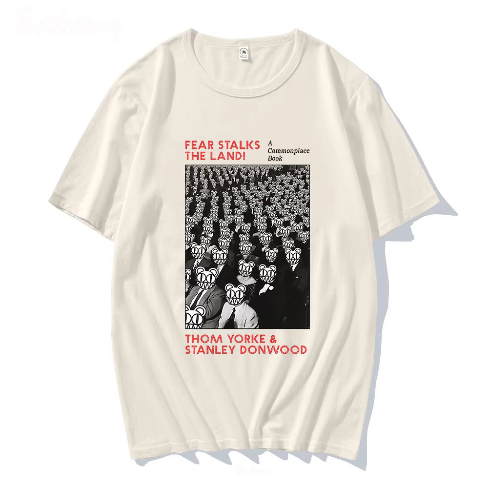 Radiohead-T-shirt à col rond pour homme et femme