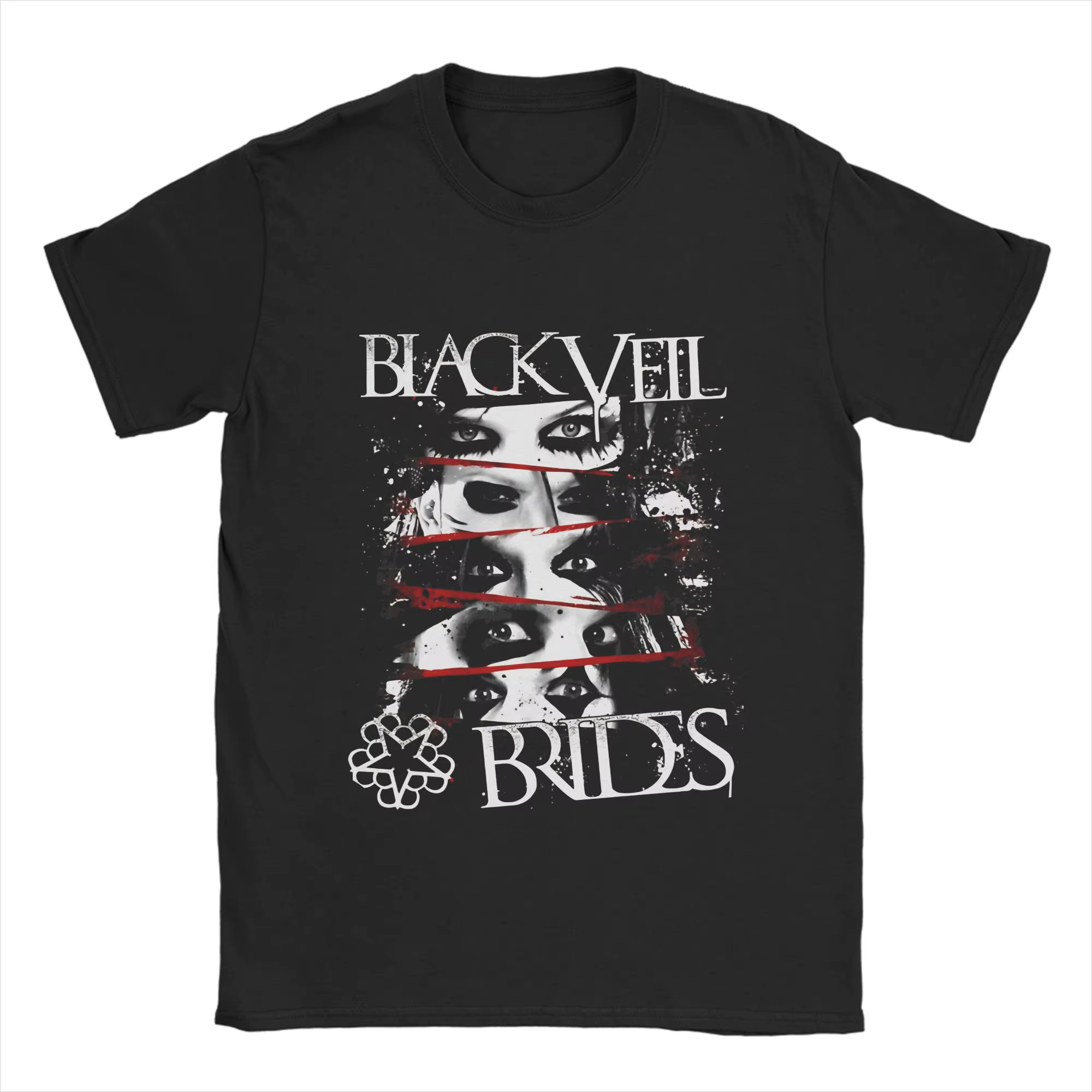 BLACK VEIL BRIDES BAND LOGO T-shirt drôle 100% coton