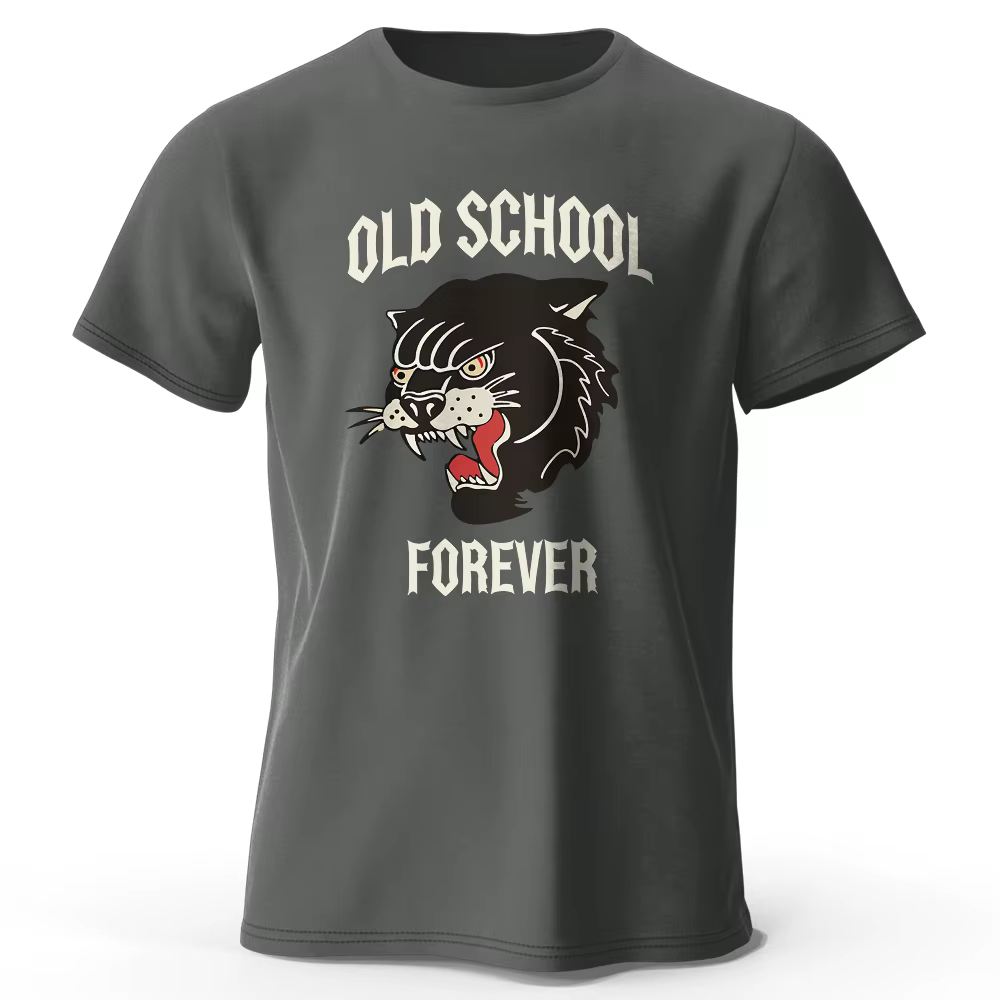 T-shirt imprimé Old School Forever pour hommes
