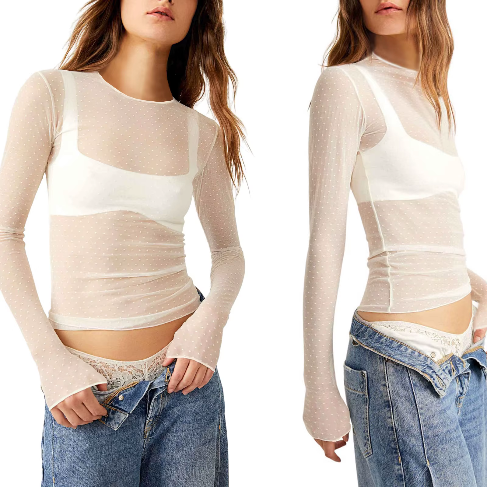 T-shirt à manches longues pour femmes
