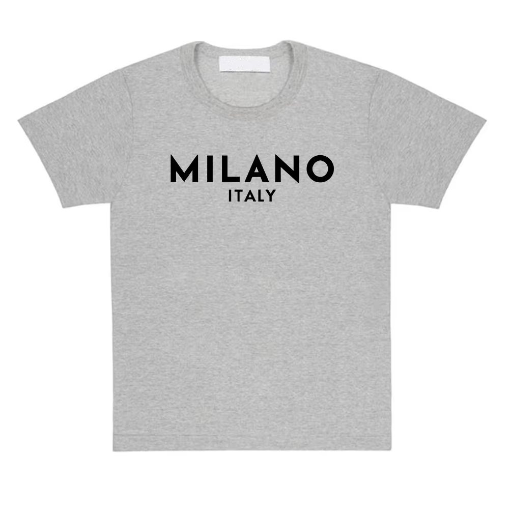 Économie unisexes à manches courtes Italie Milano City Fashion