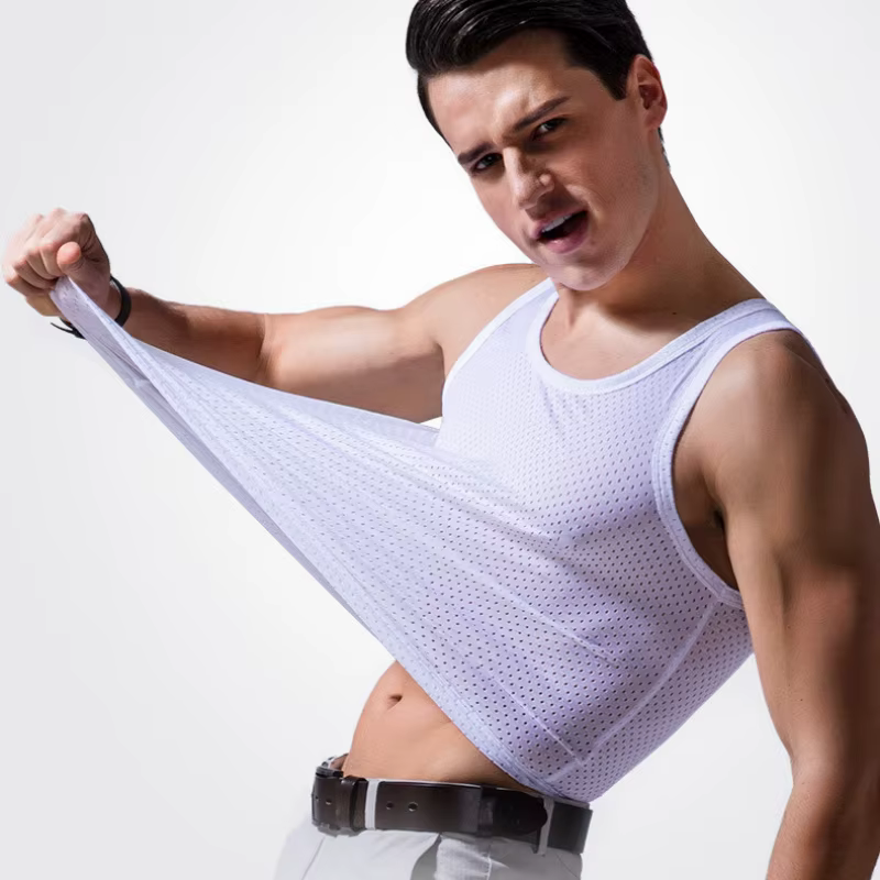 Débardeur d'été en maille pour hommes