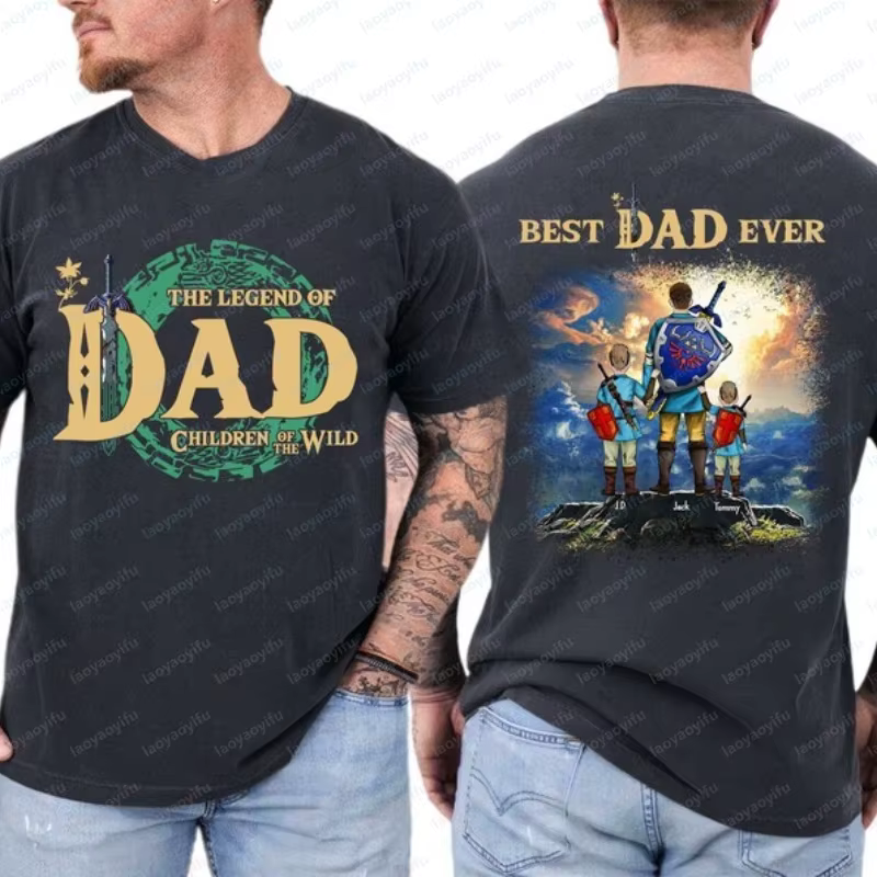 T-shirt personnalisé Legend of Dad Children of The Wild