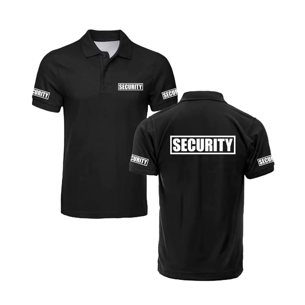 Polo de Sécurité Classique pour Homme – Uniforme de Garde et de Protection – Vêtement de Travail d'Extérieur – Haut de Golf