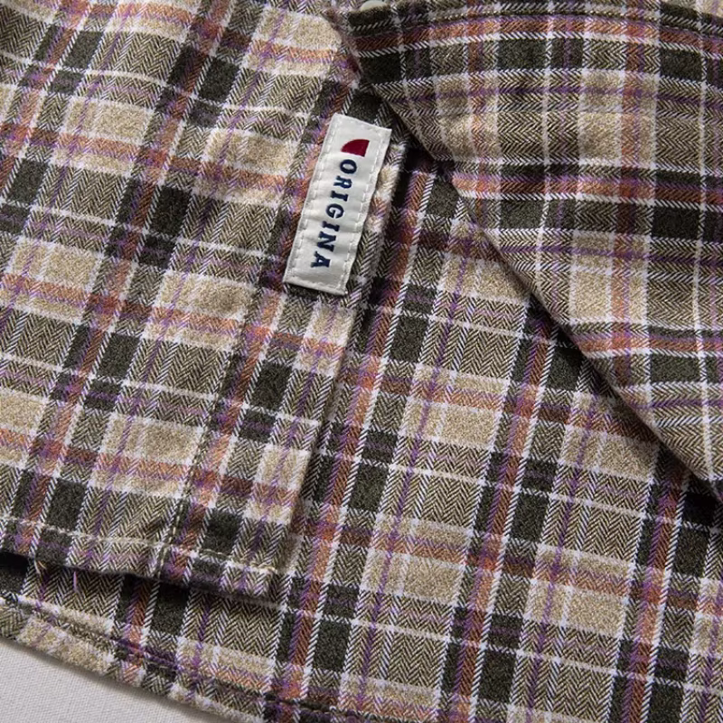 Chemise à carreaux pour hommes