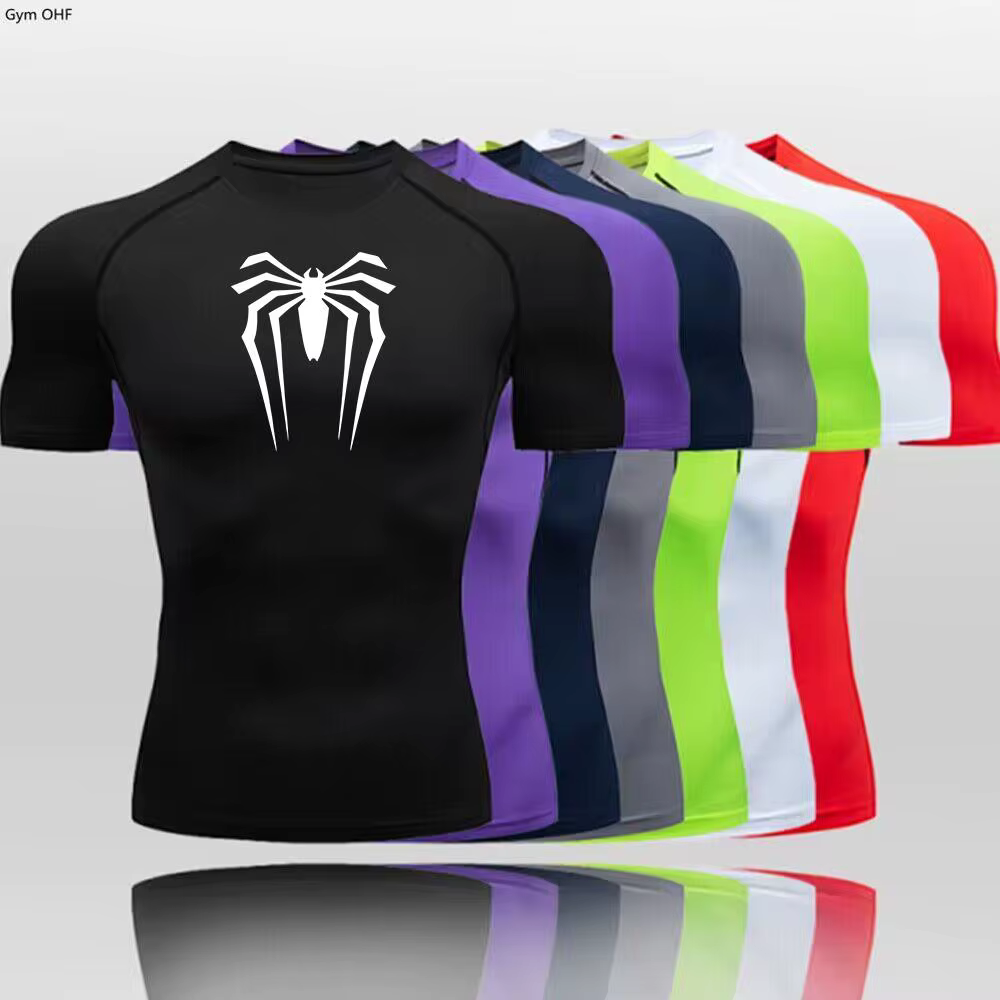 T-shirt de sport Spider pour homme