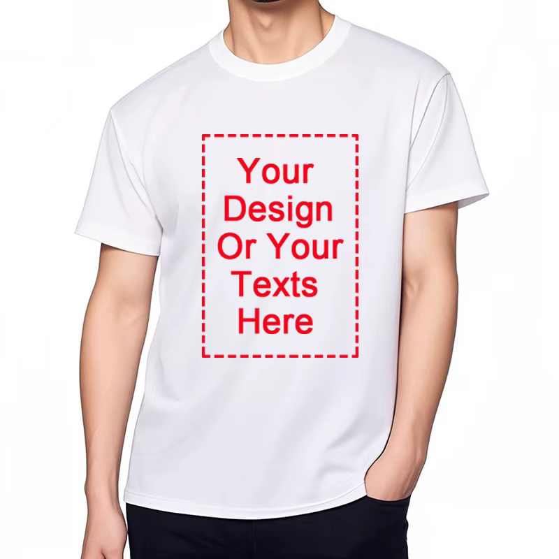 T-shirt imprimé personnalisé cadeaux d'été hauts concevoir votre propre photo ou logo