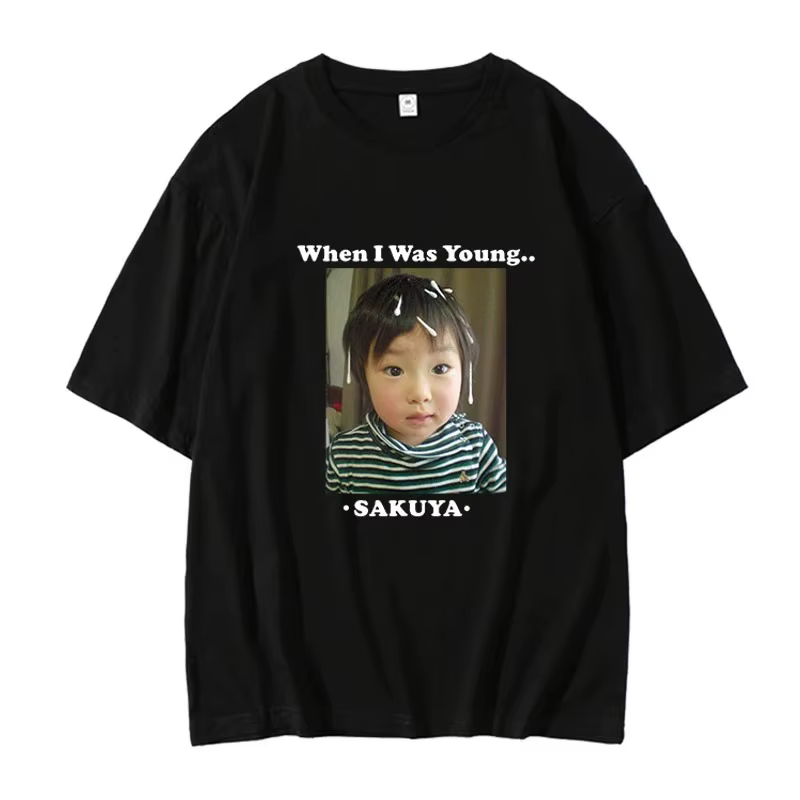 NCTWISH Concert quand j'ai été jeune avec le même T-shirt ample à la mode pour femmes