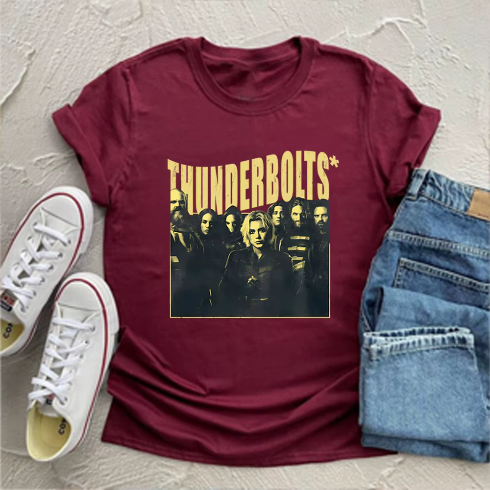 Vintage Thunder-bolts T-Shirt Bucky Barnes chemise hiver soldat chemises