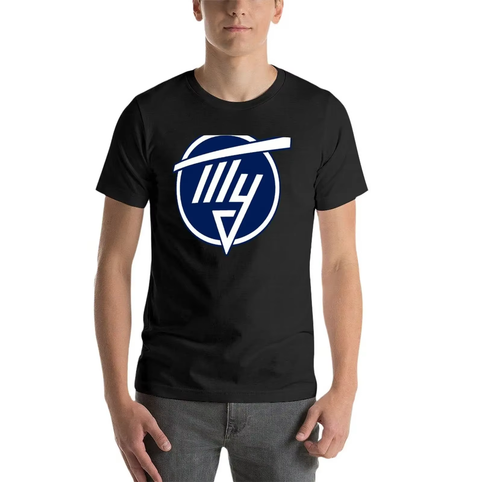 T-shirt à manches courtes avec logo d'avion Tupolev pour hommes