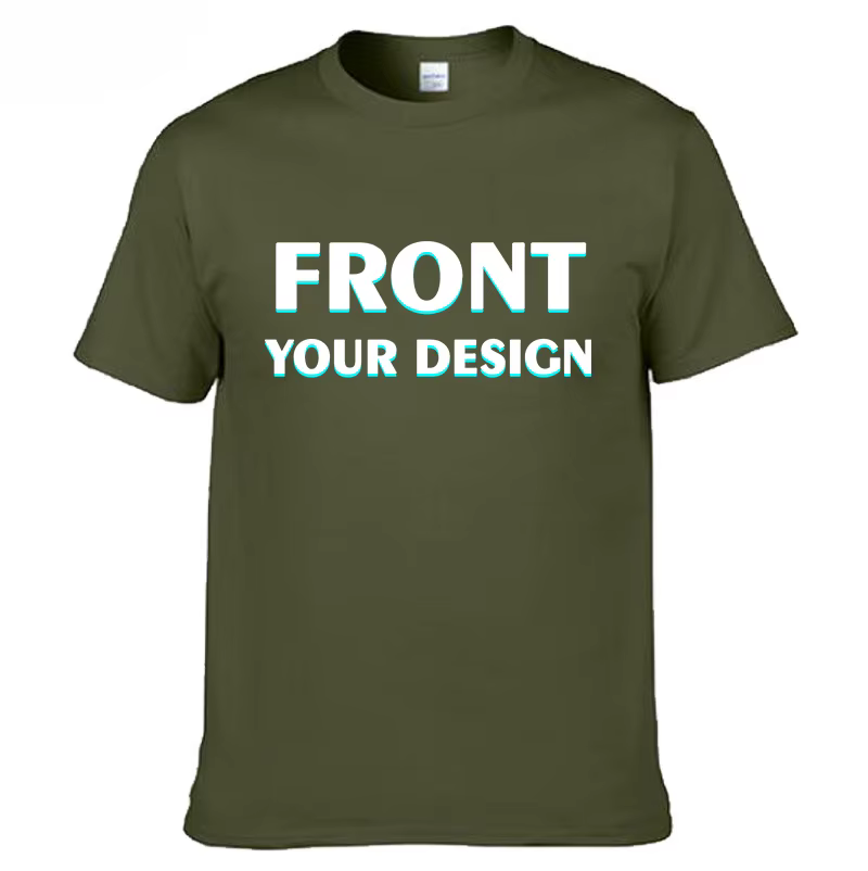 Personnalisé votre propre conception impression T-shirt coton hommes surdimensionné