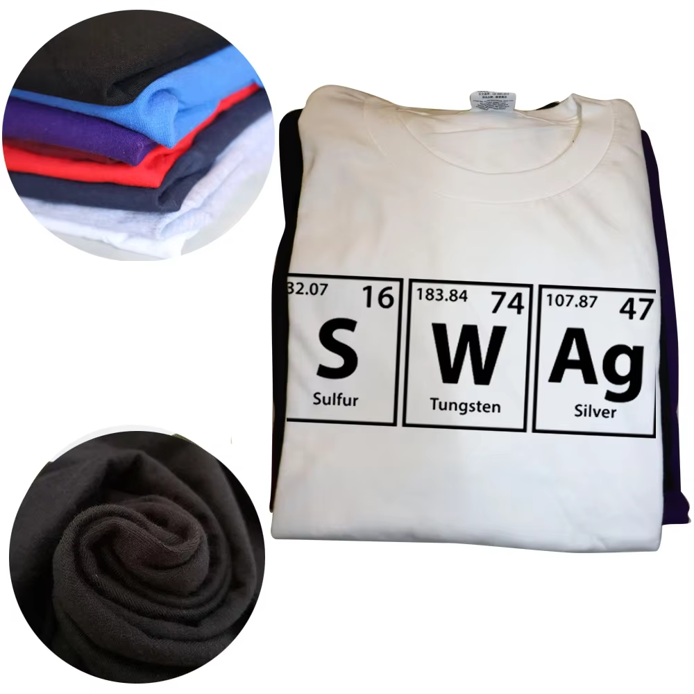 T-shirt graphique Swag (S-W-Ag) pour hommes