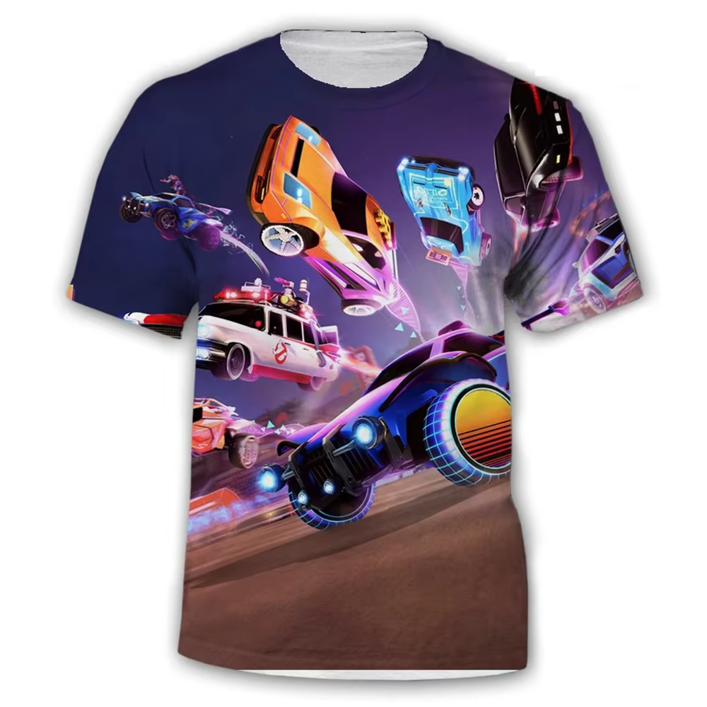 T-shirt pour hommes au design créatif Rocket League