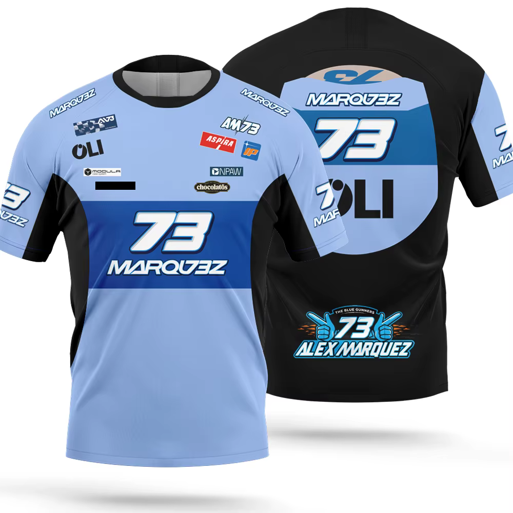 T-shirt pour hommes Alex Marquez 73 Driver Fans