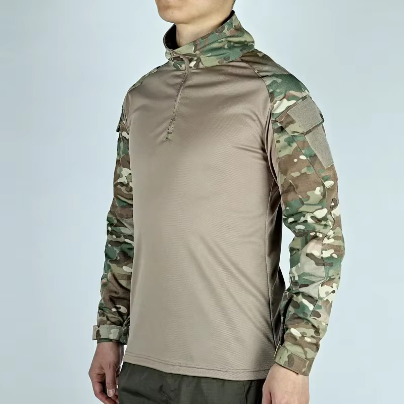 T-shirt à manches longues pour homme, vêtement d'extérieur, respirant, pour entraînement, chasse, randonnée, travail