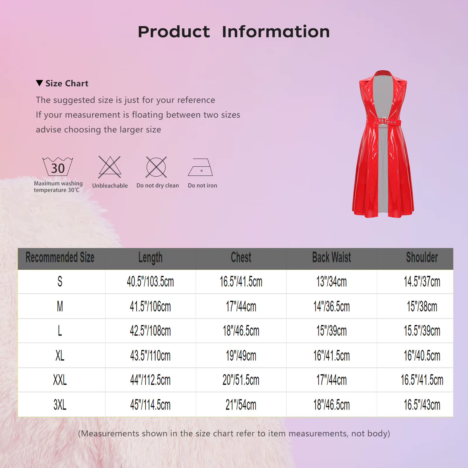Blazer trench-coat sans manches en PU brillant pour femme