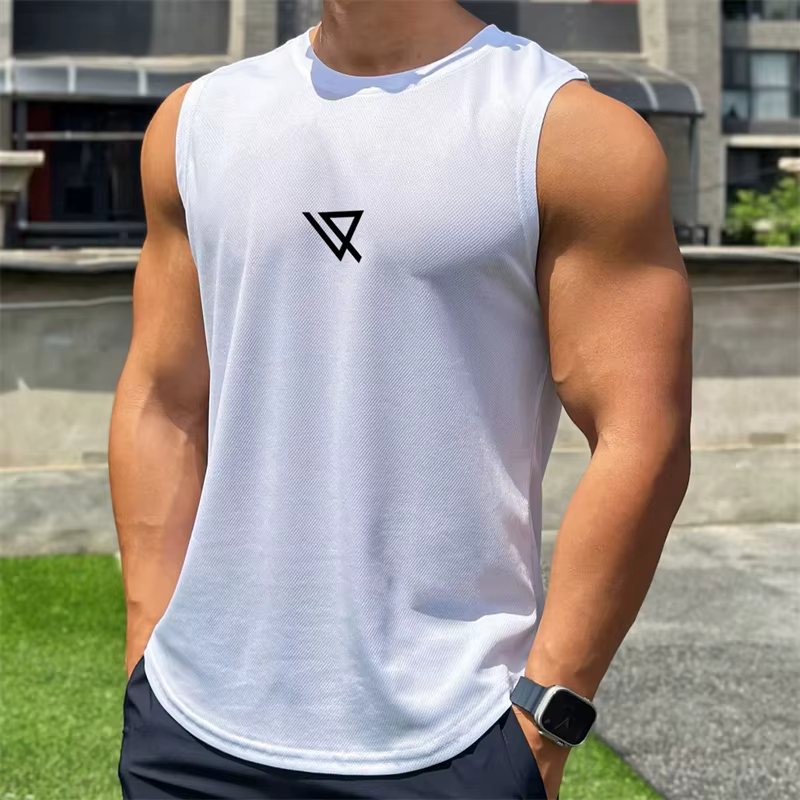 Débardeur à motifs géométriques simples pour hommes