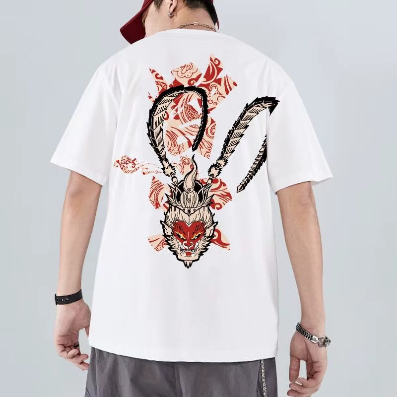 T-shirts d'été imprimés avec graphiques de singe pour hommes