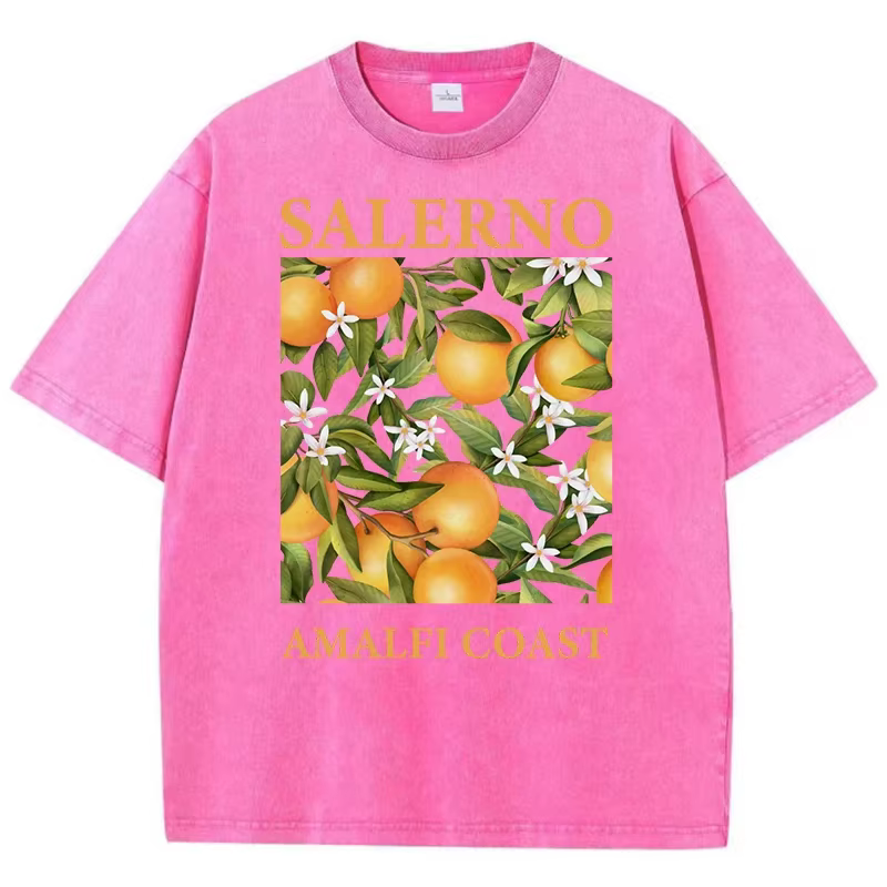 T-shirt à manches courtes délavé pour hommes