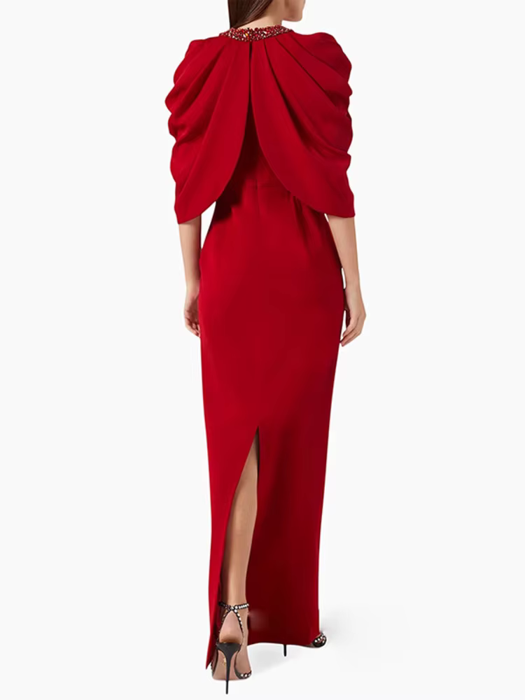 DEAT Robe de Soirée Élégante pour Femme