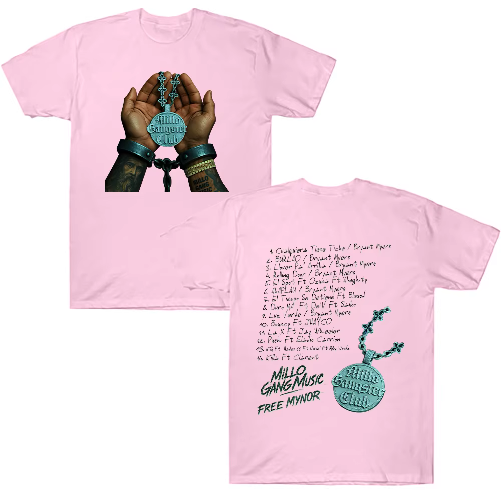Bryant Myers Millo Gangster Club 2025 t-shirt rappeur