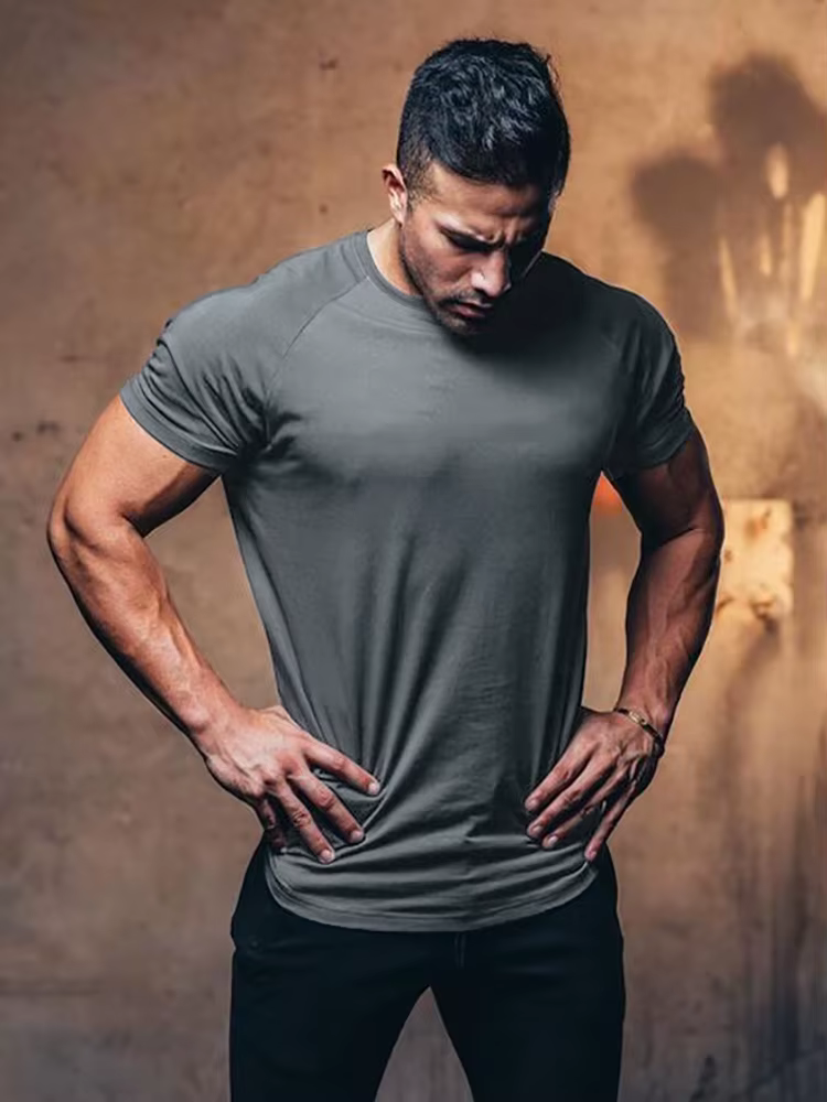 T-shirt uni pour homme