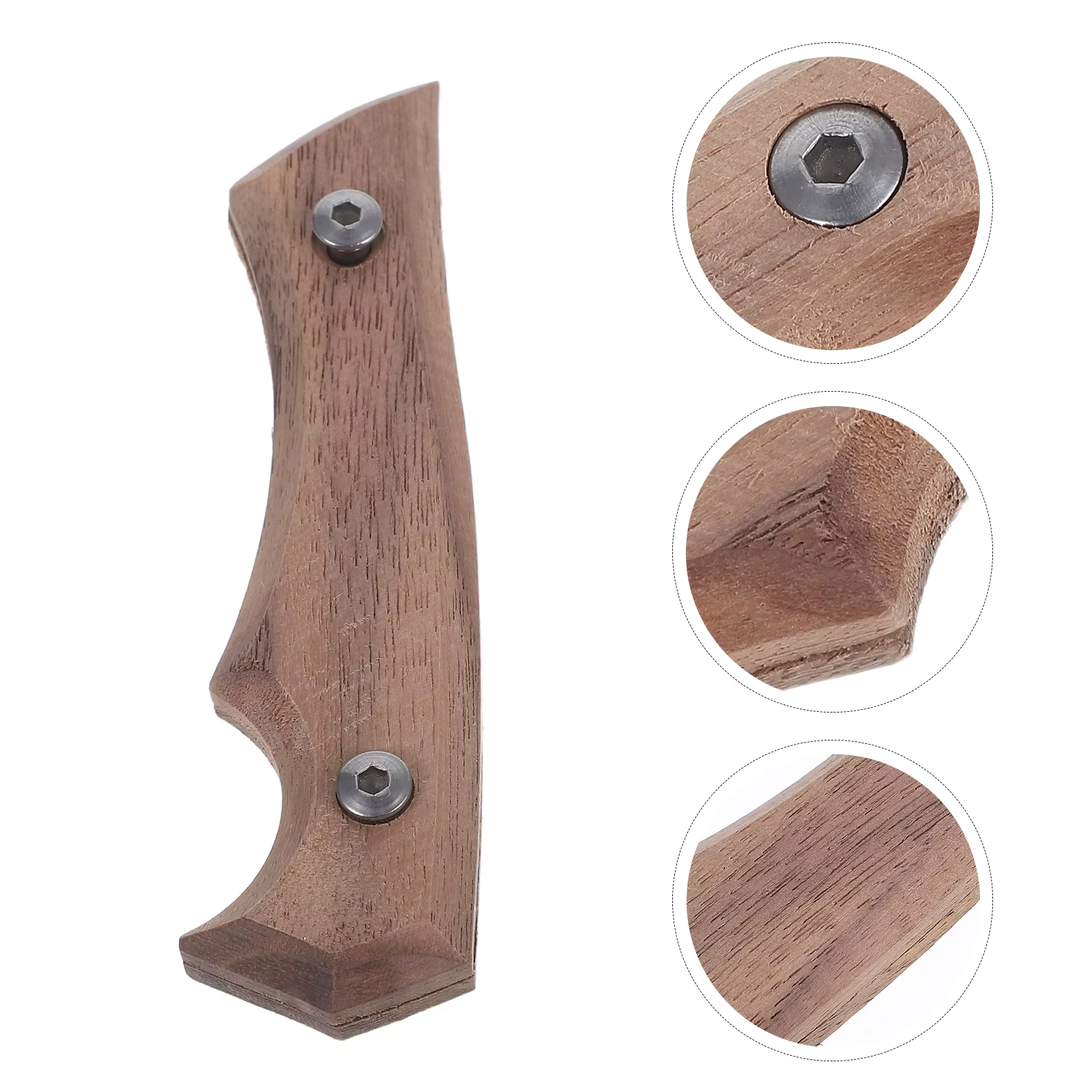 Manche de couteau de remplacement en bois japonais, outil de cuisine solide et durable, Installation facile, confortable, antidérapant, en bois de hêtre, 1 pièce