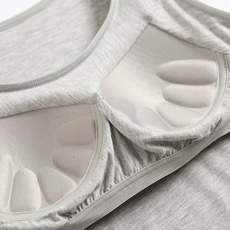 2023 Débardeur pour femme avec soutien-gorge intégré Col Gilet Couleur unie rembourré Slim Fit Débardeurs Chemises sexy