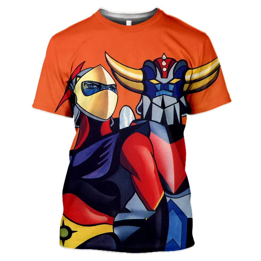 Nouveau Anime Goldorak T-Shirts UFO Robot Grendizer impression 3D hommes femmes manches courtes t-shirt Harajuku Y2k