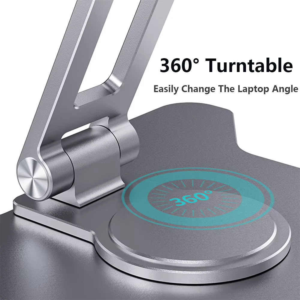 Support d'ordinateur portable pour MacBook Air Pro Dell ASUS HP Xiaomi Huawei Desk Riser 360 Rotation multi-angle