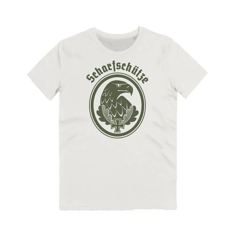 T-shirt avec badge de Sniper de Scharfschuetzen Marksman.