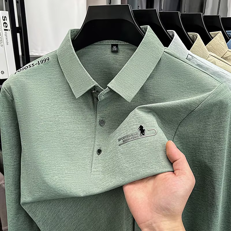 Polo à manches longues pour homme