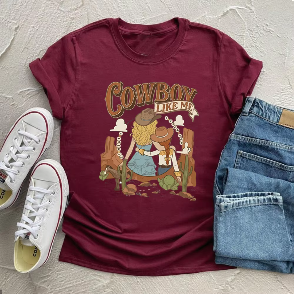 T-shirt Cowboy Like Me Vintage Western I Knew It I Knew You pour femme