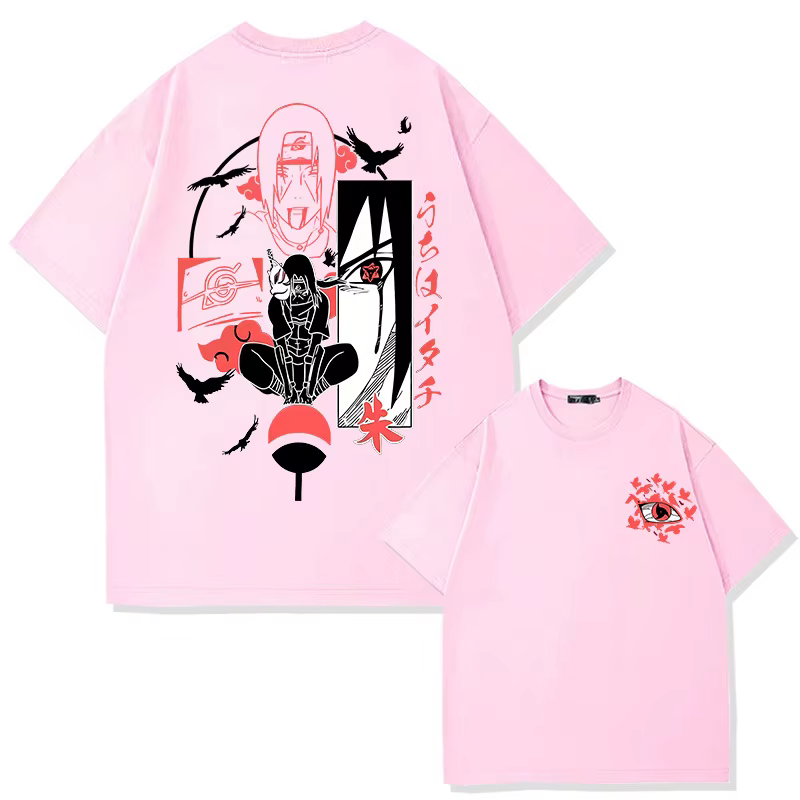 T-shirt Naruto Uchiha Itachi pour hommes et femmes