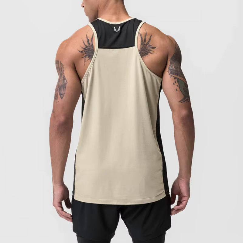 Débardeur Homme Été Respirant Séchage Rapide Sans Manches Haut Élastique pour Gym Fitness Course Décontracté