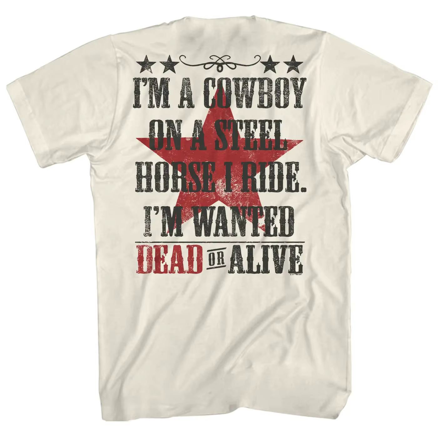 Bon Jovi T-Shirt recherché mort ou vivant Bon