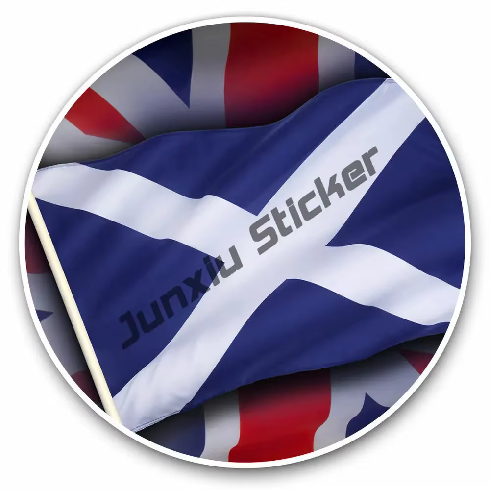 Jects Feel Sticker Made with Durable Waterproof Materials Creativity SCOTLAND Rouge discuter Shield
