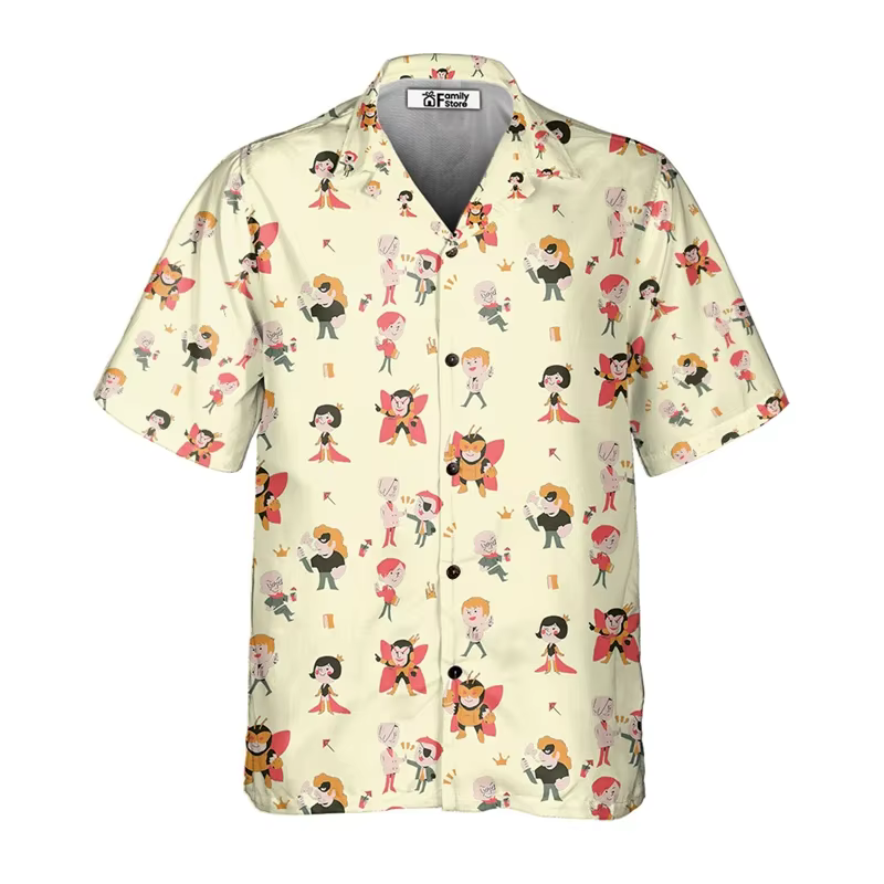 Chemise hawaïenne imprimée en 3D pour hommes