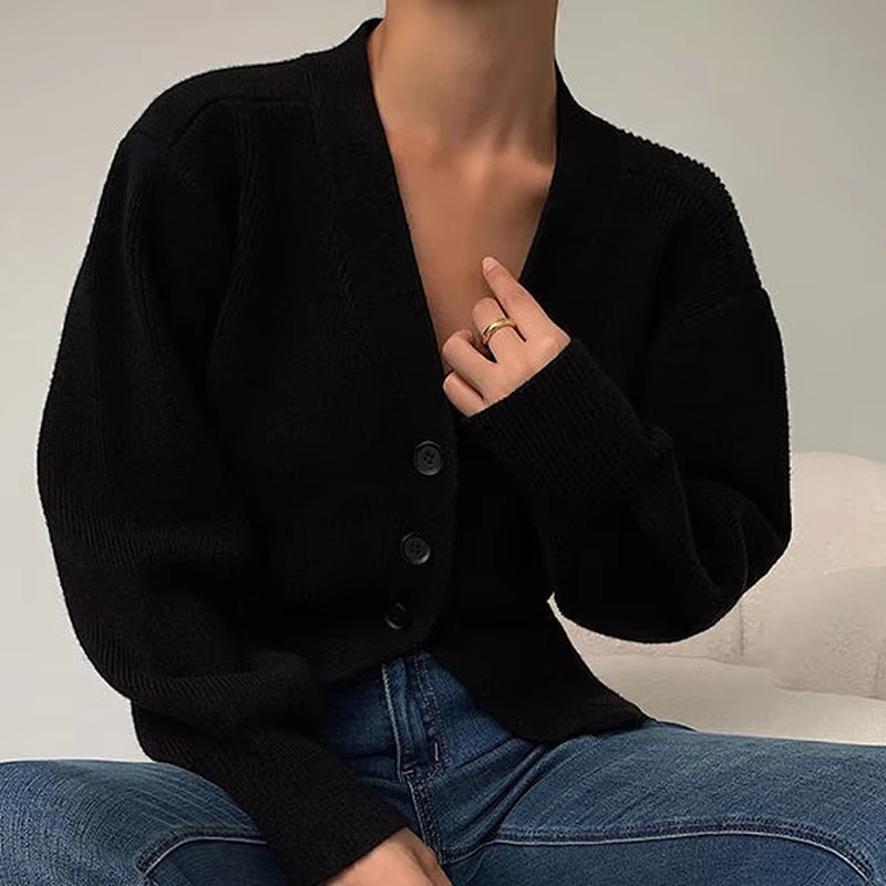 Cardigans à Manches Lanternes pour Femme
